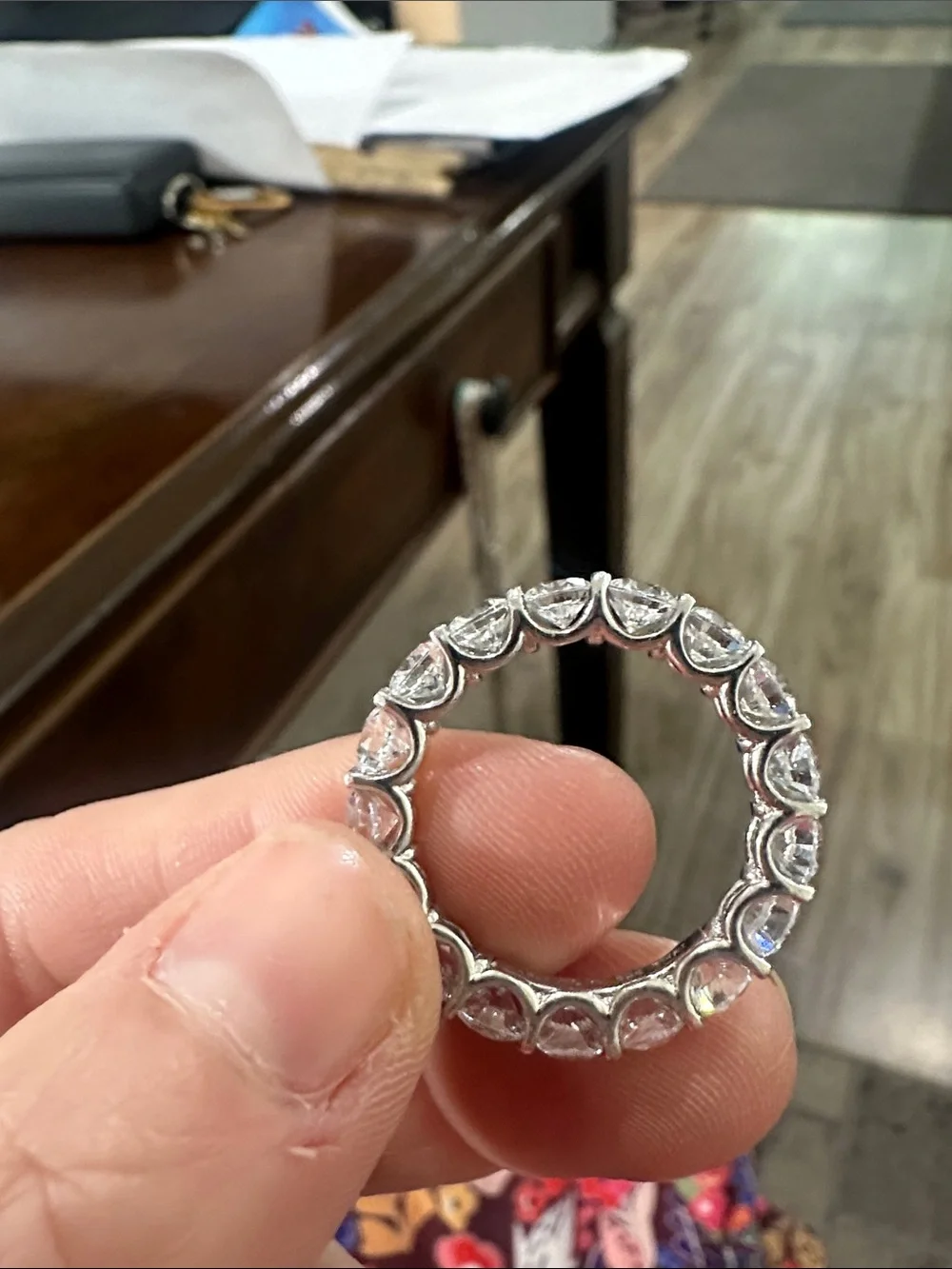 Daniel K Sterling and CZ Eternity Band